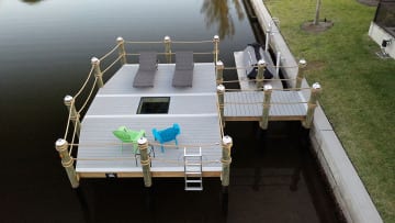 Simple Dock with Seating and Viewing Area