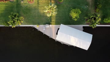 New Dock and Canopy in Southwest Florida