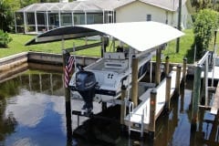 New Dock with Boat Lift in Southwest Florida