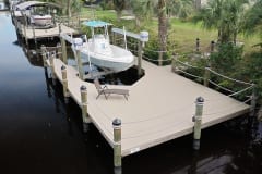 New Construction Dock and Lift in Southwest Florida
