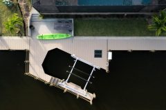 New Construction Dock with a wrap around and boat lift