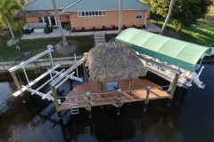 New Construction Dock with a two boat lift