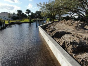 New Seawall Construction By Williamson Bros Inc.