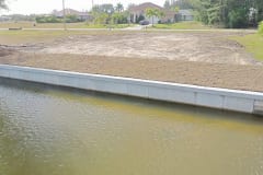 New Construction Finished seawall by Williamson Bros Inc.