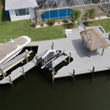 custom dock and boat lift