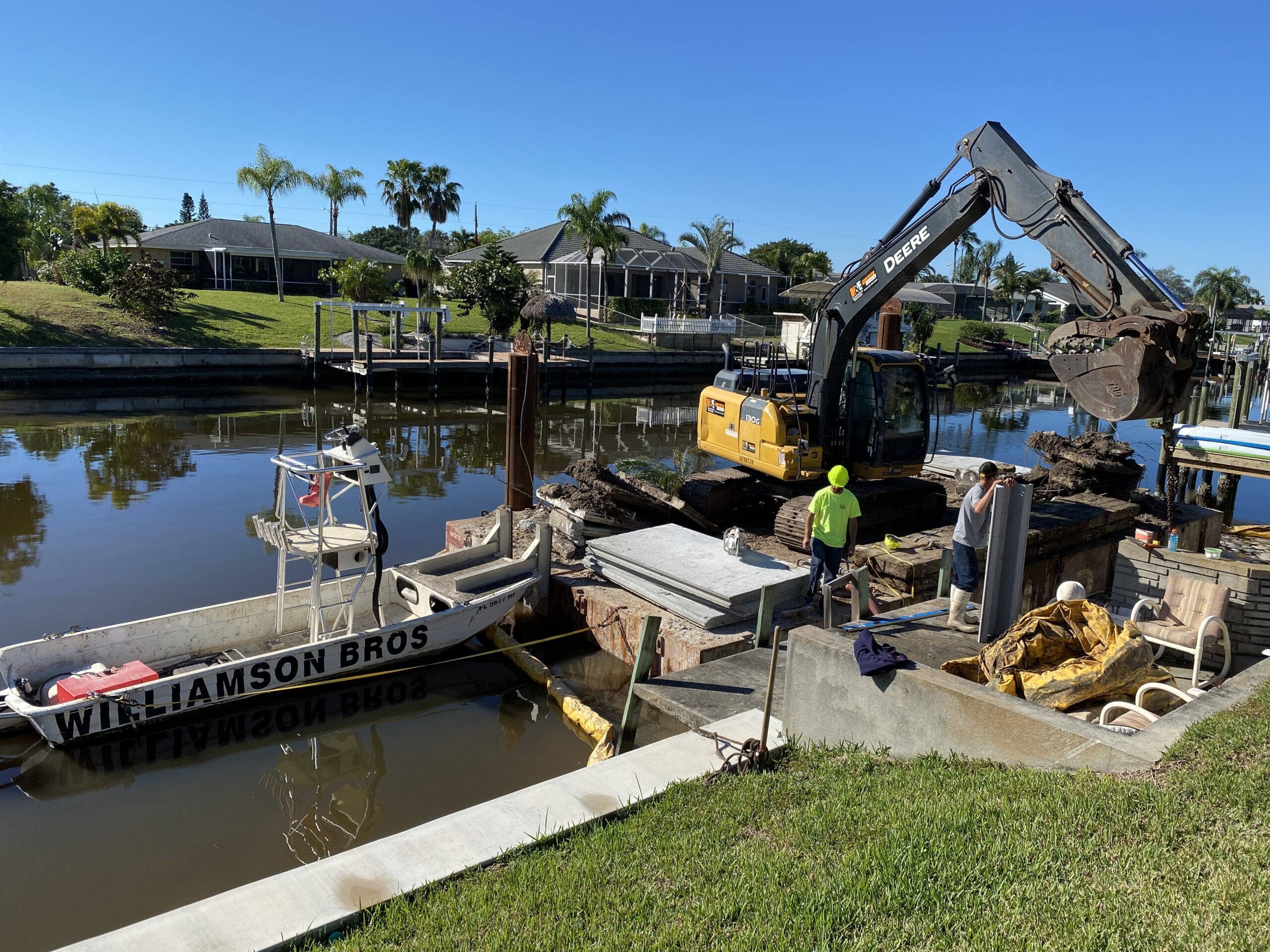 Custom Dock and Seawall Construction