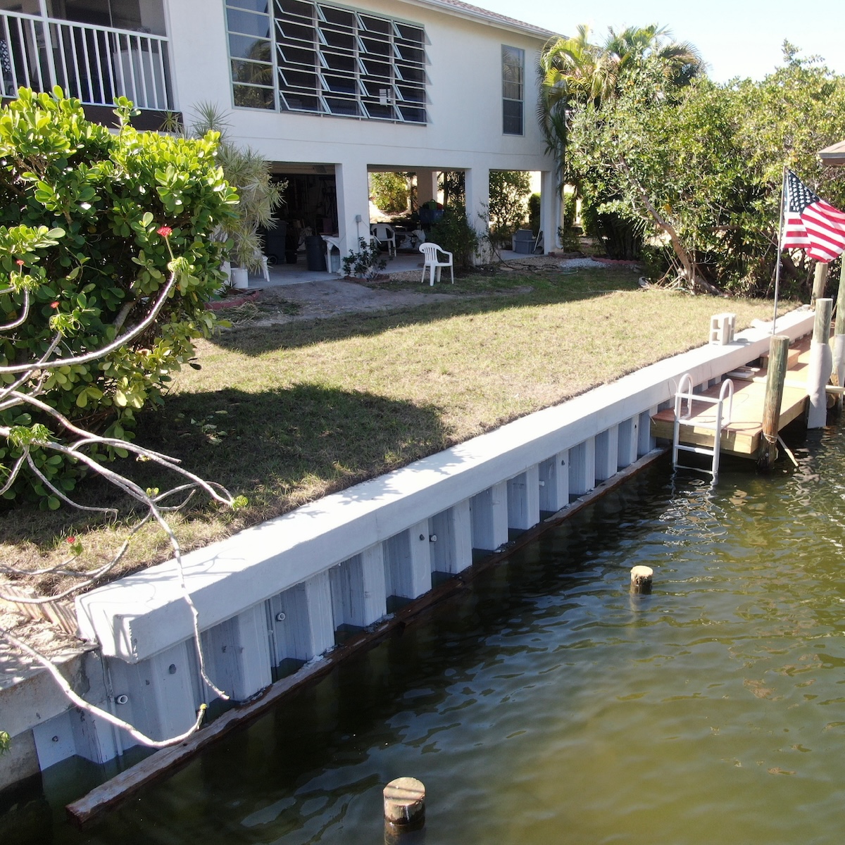 Seawall on Canal Property