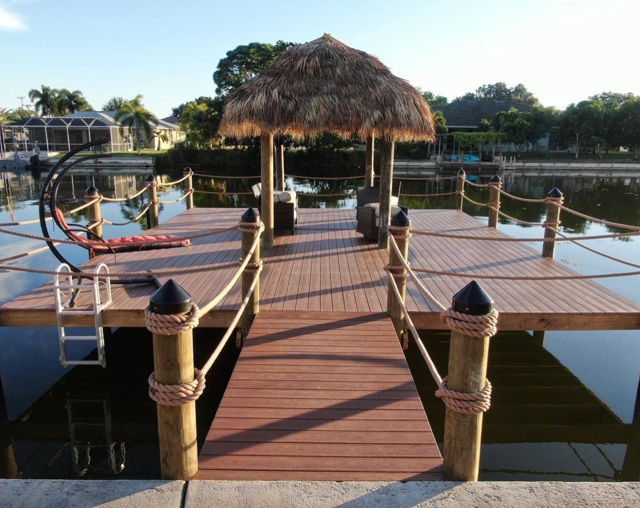 Custom Tiki Hut and dock