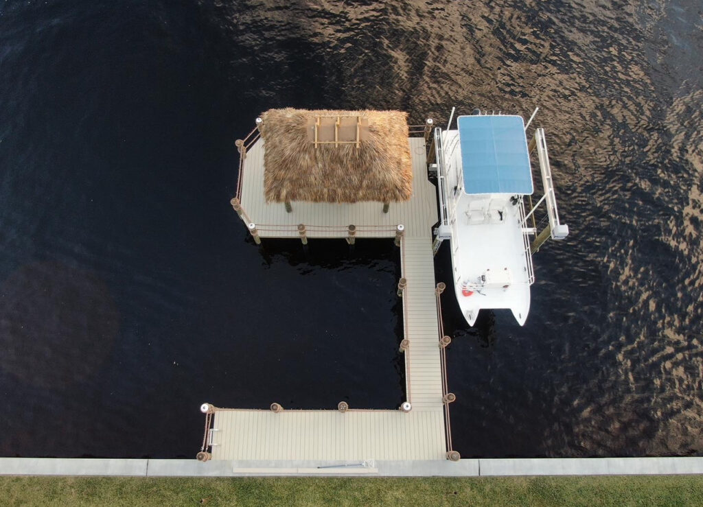 Dock with Tiki Hut