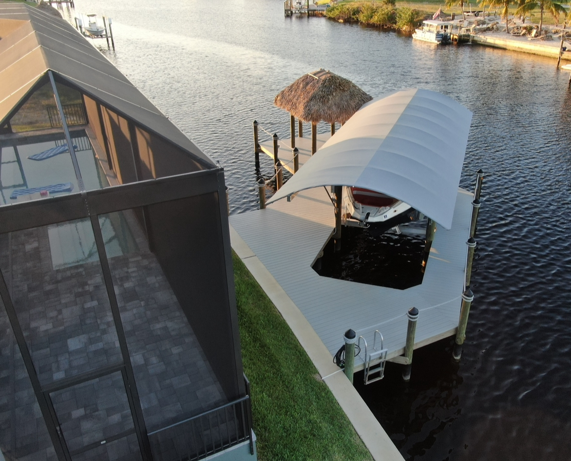 Cape Coral Custom Boat Lift and Dock