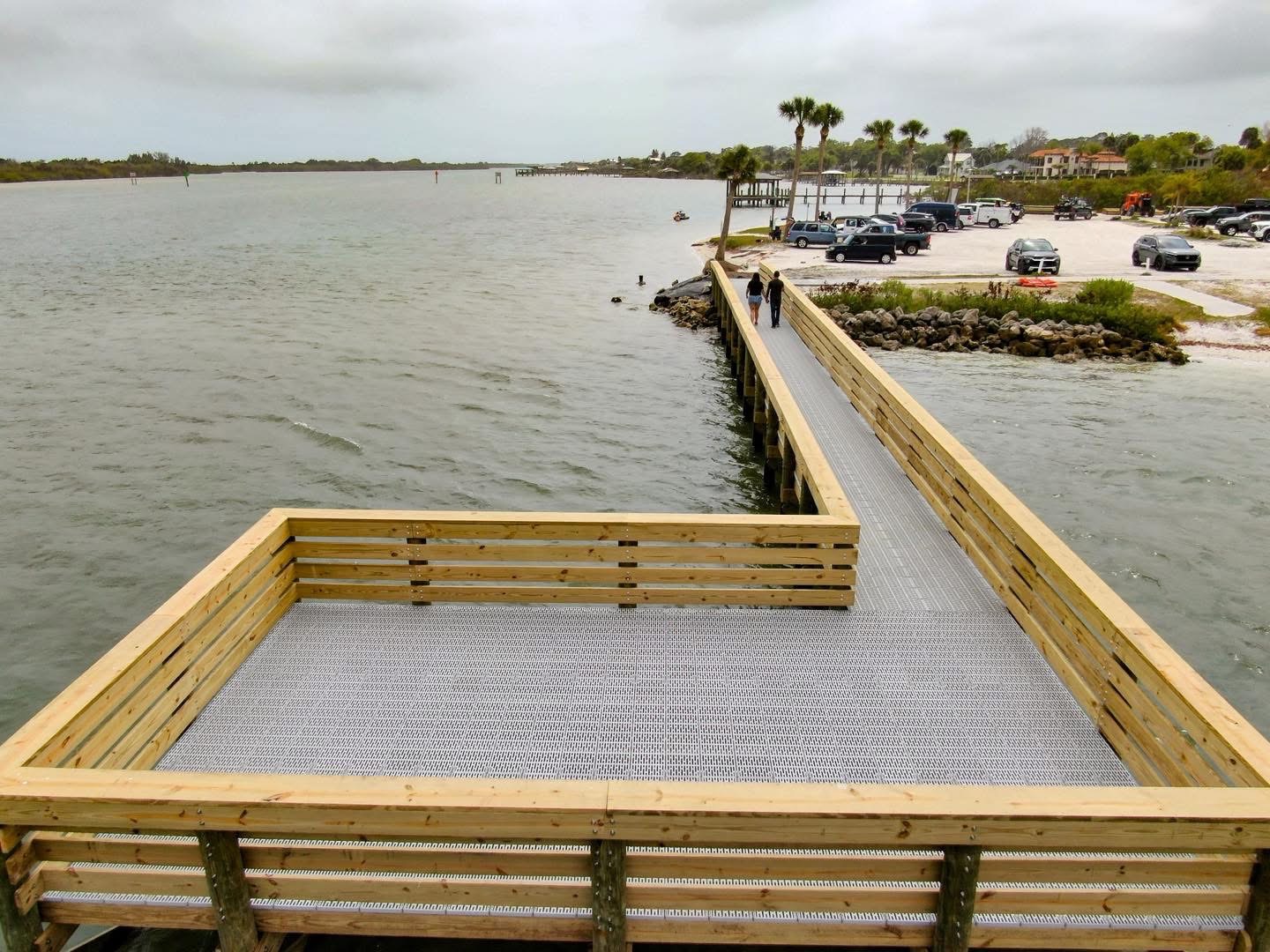 Custom Dock on beach