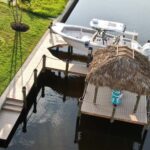 Boat Dock with Lift and Tiki Hut