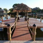 Tiki Hut on Boat dock
