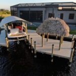 Custom Tiki Hut, Dock, and Boat lift