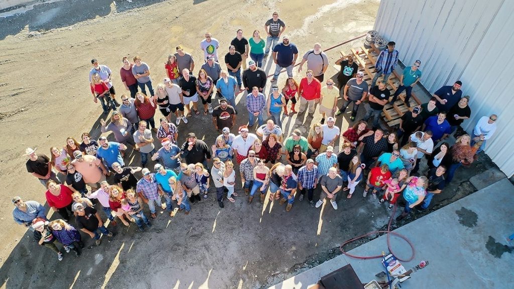 Overhead staff photo